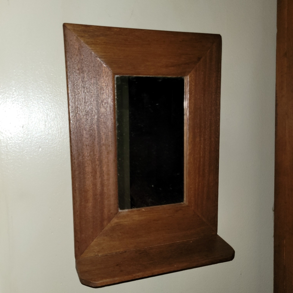 Vintage Mirror With Shelf